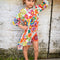 MilaMeli Evie Dress Flower Pop Teal