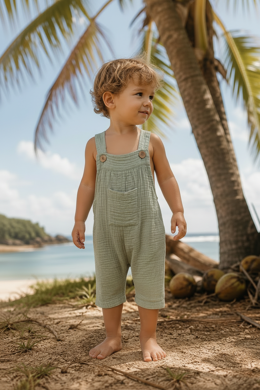 MilaMeli Frankie Overalls Sage