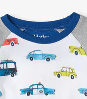 Hatley W24 Organic Vehicles In The City Cotton Raglan Pyjama Set