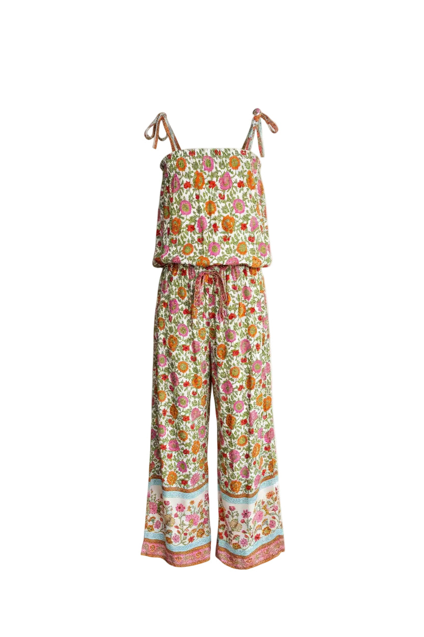 MilaMeli LOLA Wide Leg Pantsuit - Festival Garden