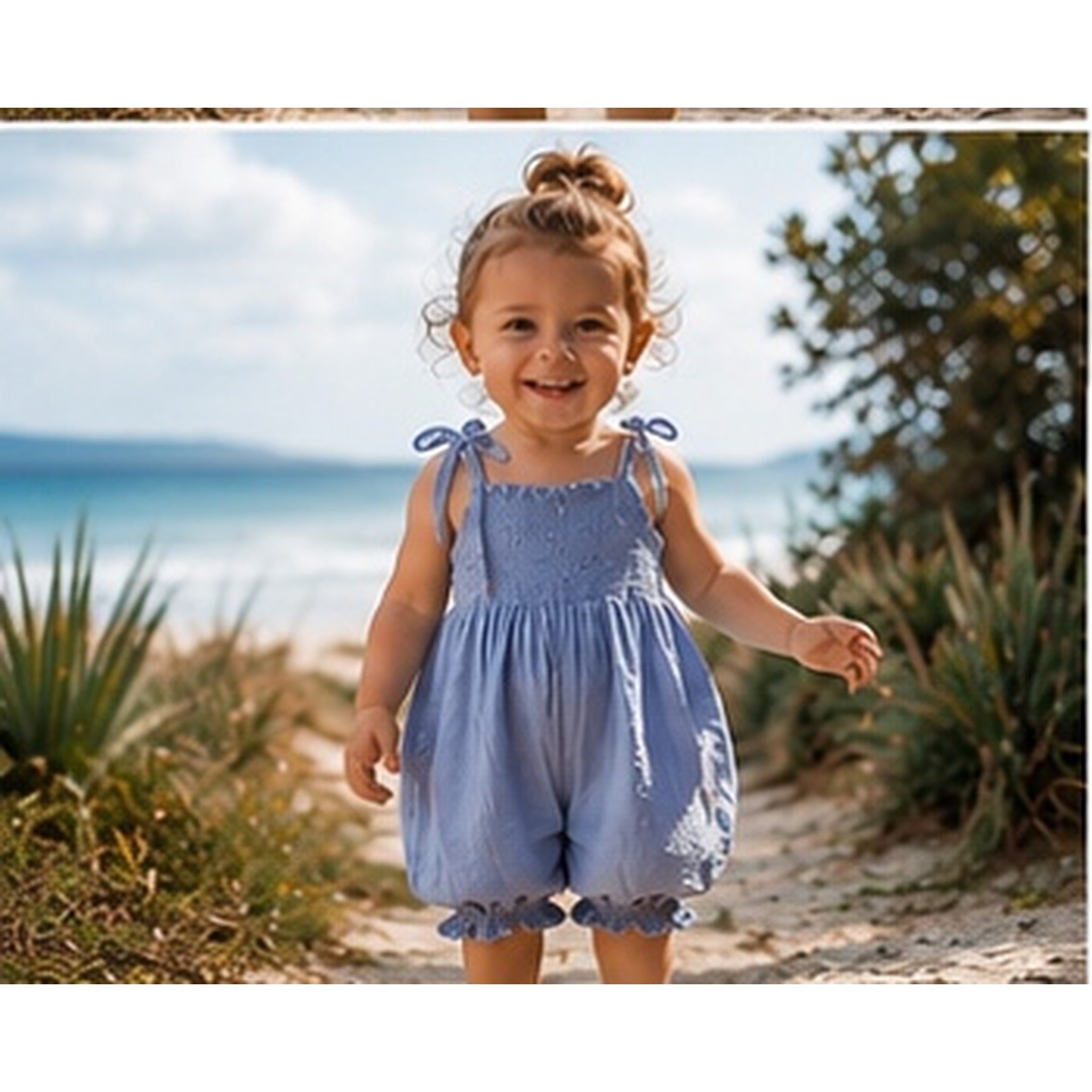 Chloe Jumpsuit Periwinkle Blue Muslin Cotton