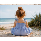 Chloe Jumpsuit Periwinkle Blue Muslin Cotton