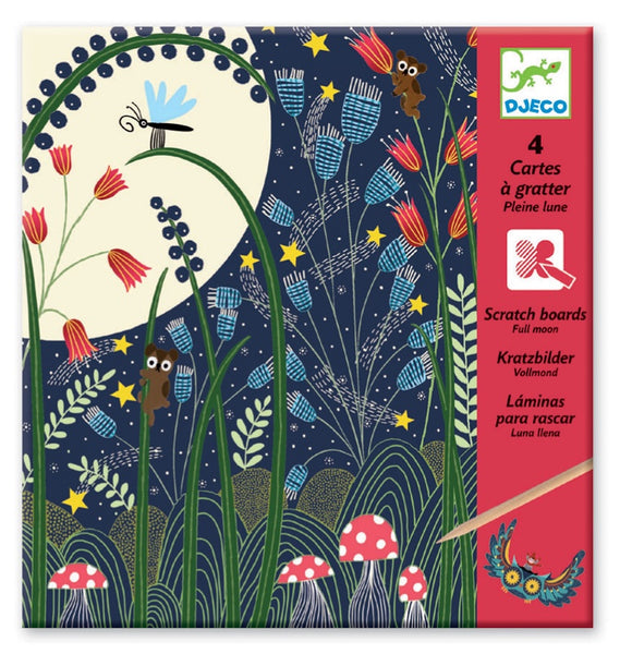 Djeco Scratchboards Full Moon