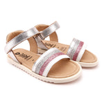 OS Colour Pot Sandal Pink/Silver  #7019