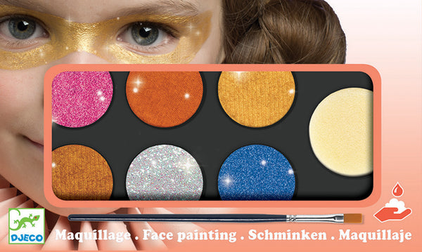 Djeco Face Paint Palette Metallic