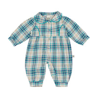 G+A Rosie Romper Blue Check