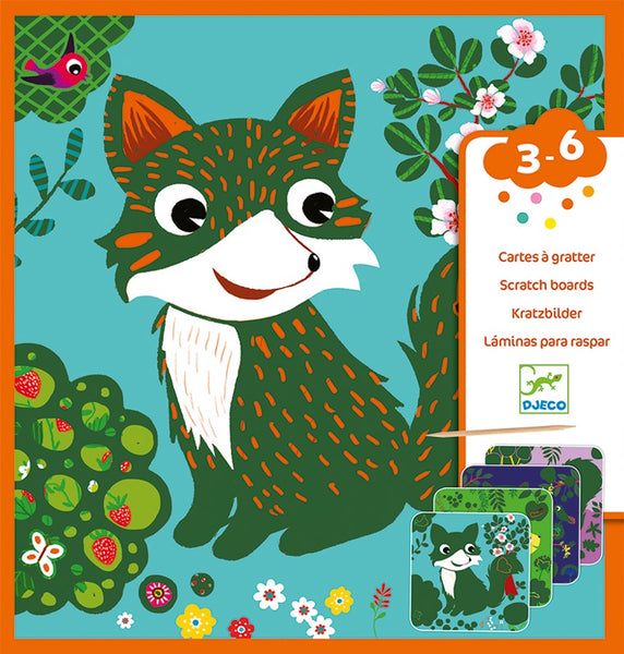 Djeco Scratchboards Junior Country Creatures