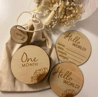 Honey May Rose Milestone Cards Sunflower