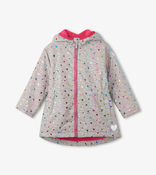 Hatley W23 Confetti Hearts Microfibre Rain Jacket F22RRK1335